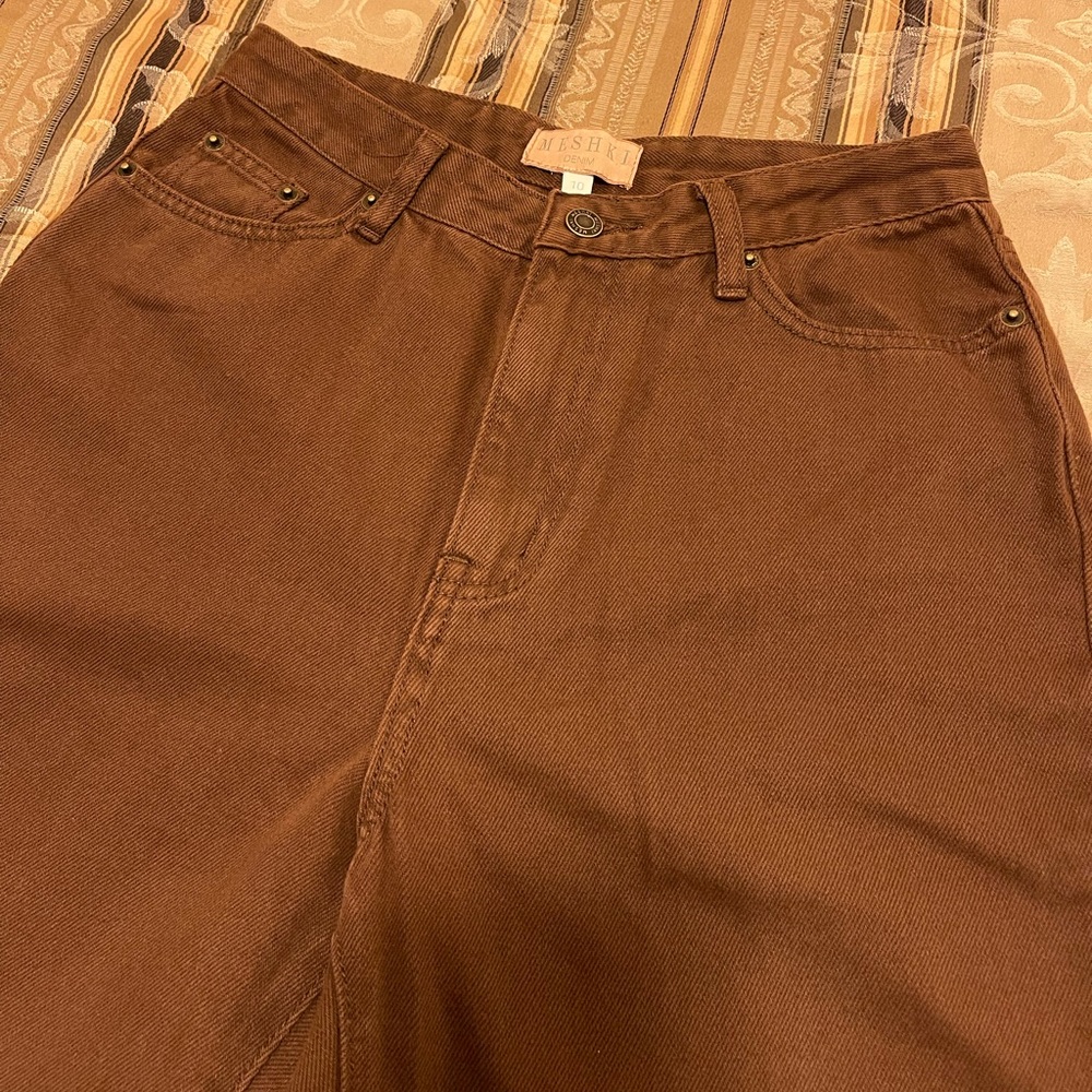 Pia Chocolate Split Leg Jeans !!